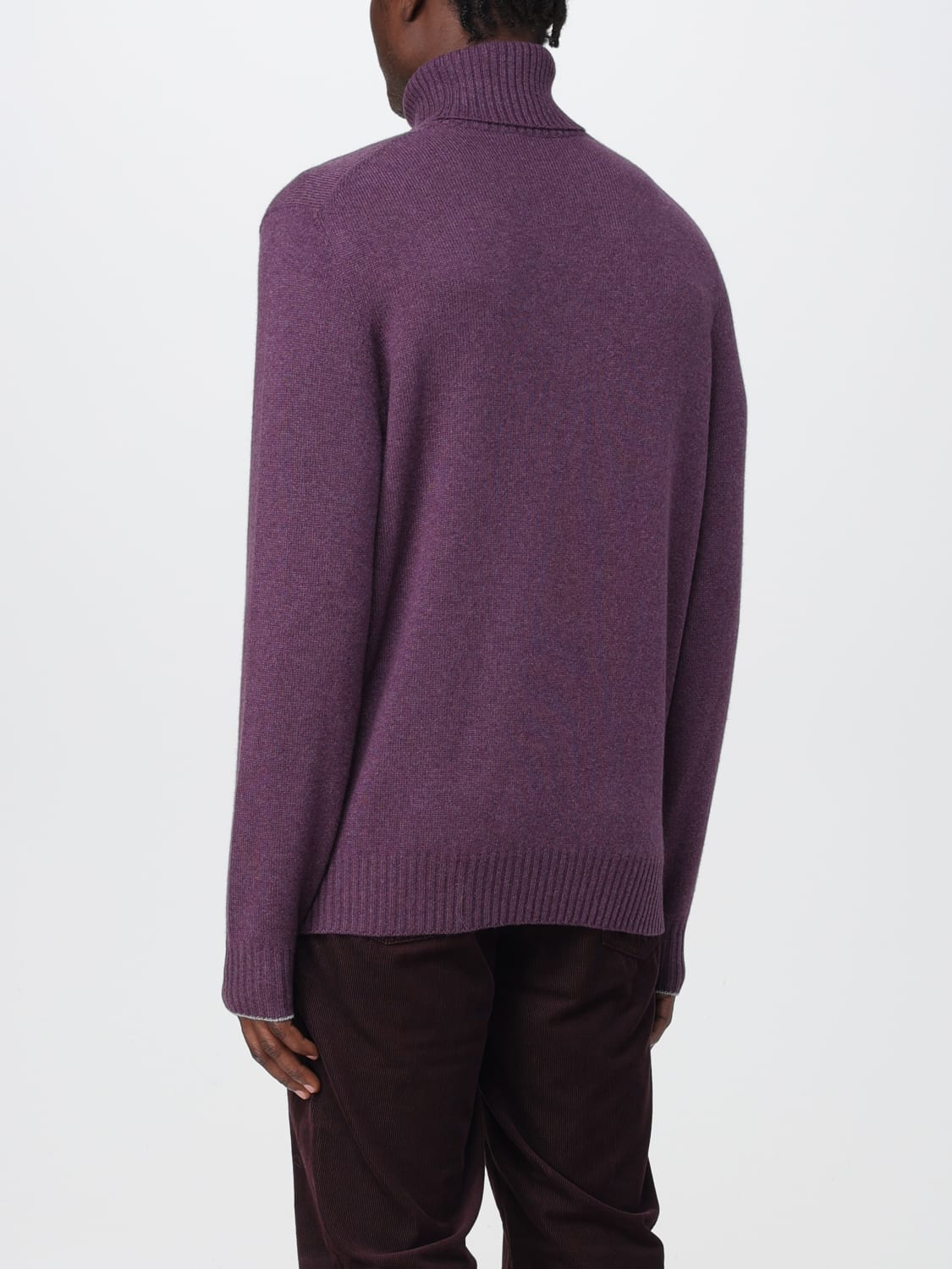 BRUNELLO CUCINELLI, Mauve Men's Cashmere Blend