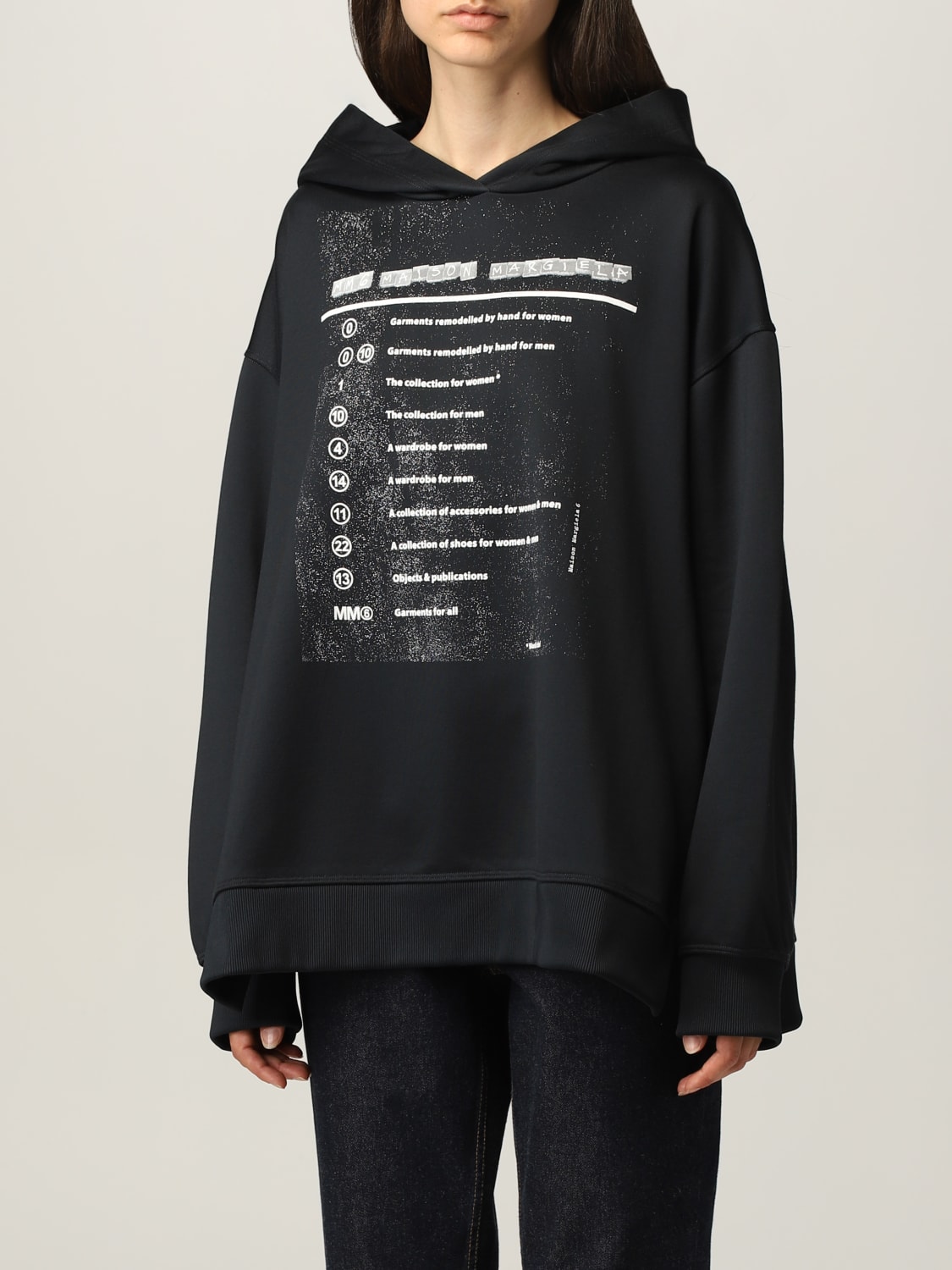 MM6 MAISON MARGIELA: sweatshirt with print - Navy | Mm6 Maison