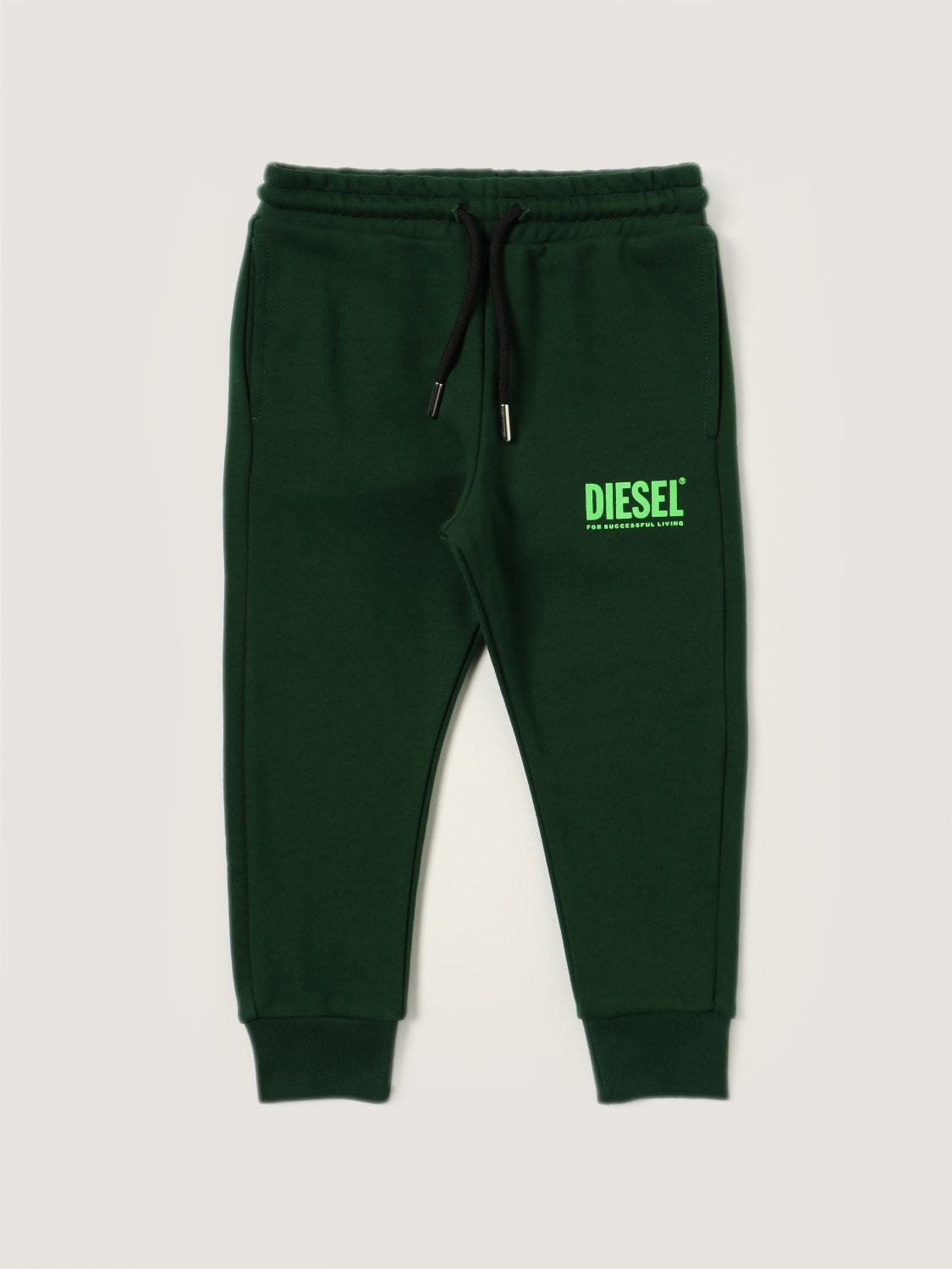 裤子 Diesel: Diesel Logo 棉质慢跑裤 绿色 2