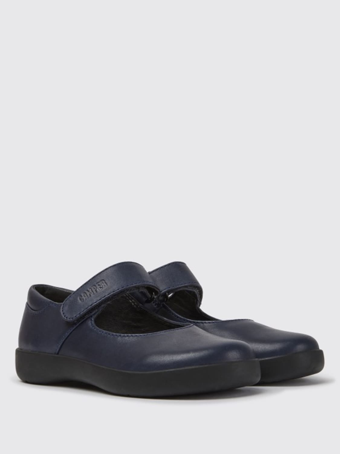 CAMPER: Spiral Comet ballerina in calfskin - Blue | Camper shoes