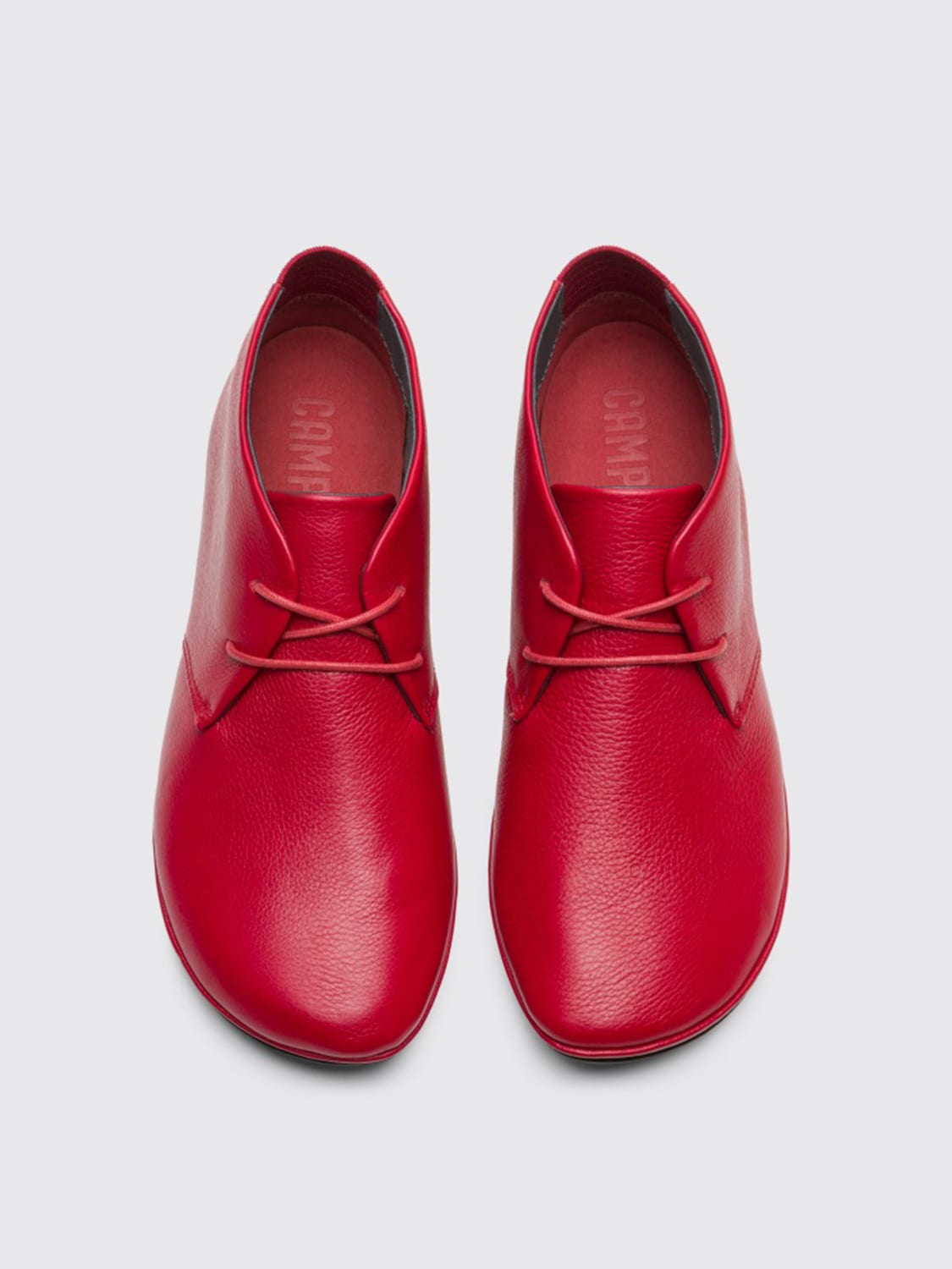 Camper Outlet: Right shoe in calfskin - Red oxford shoes K400221-020 online on GIGLIO.COM