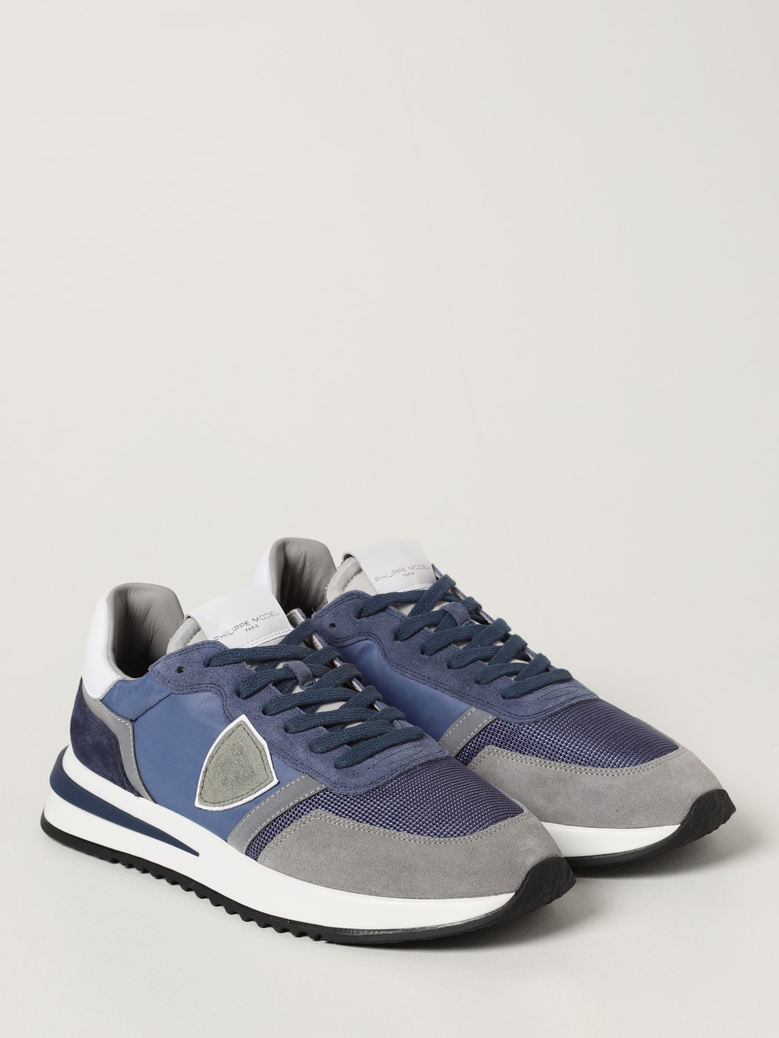 PHILIPPE MODEL: Trpx Mondial sneakers in nylon and suede - Grey ...