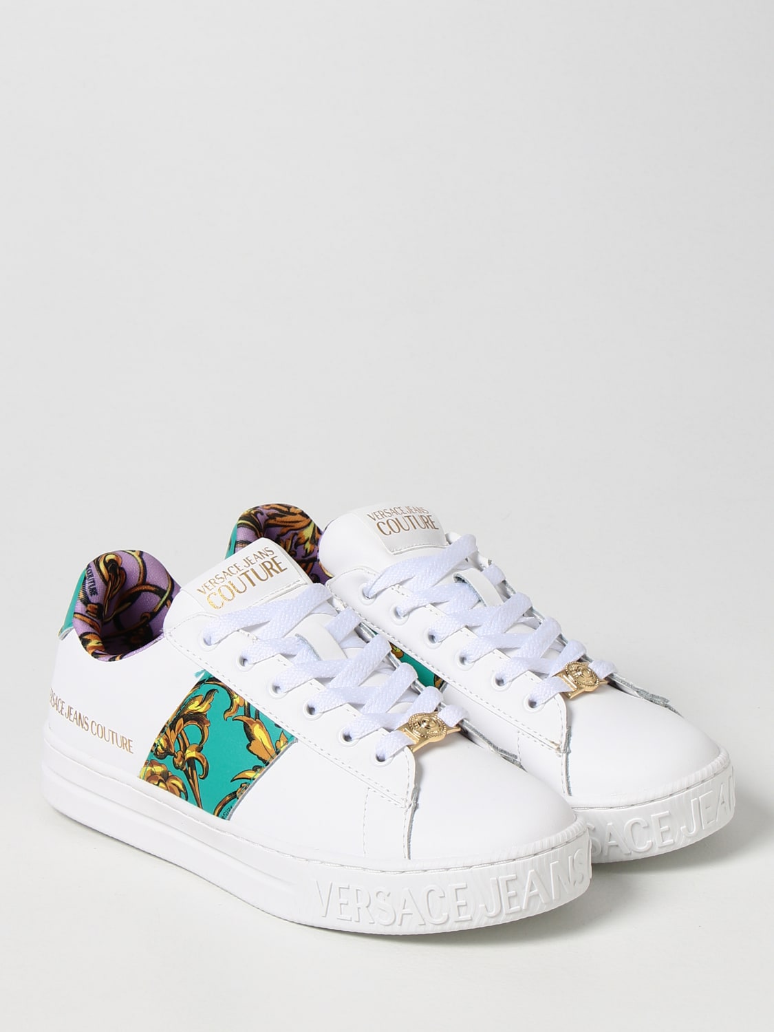Sneakers Versace Jeans Couture: Sneakers Versace Jeans Couture in pelle bianco 2