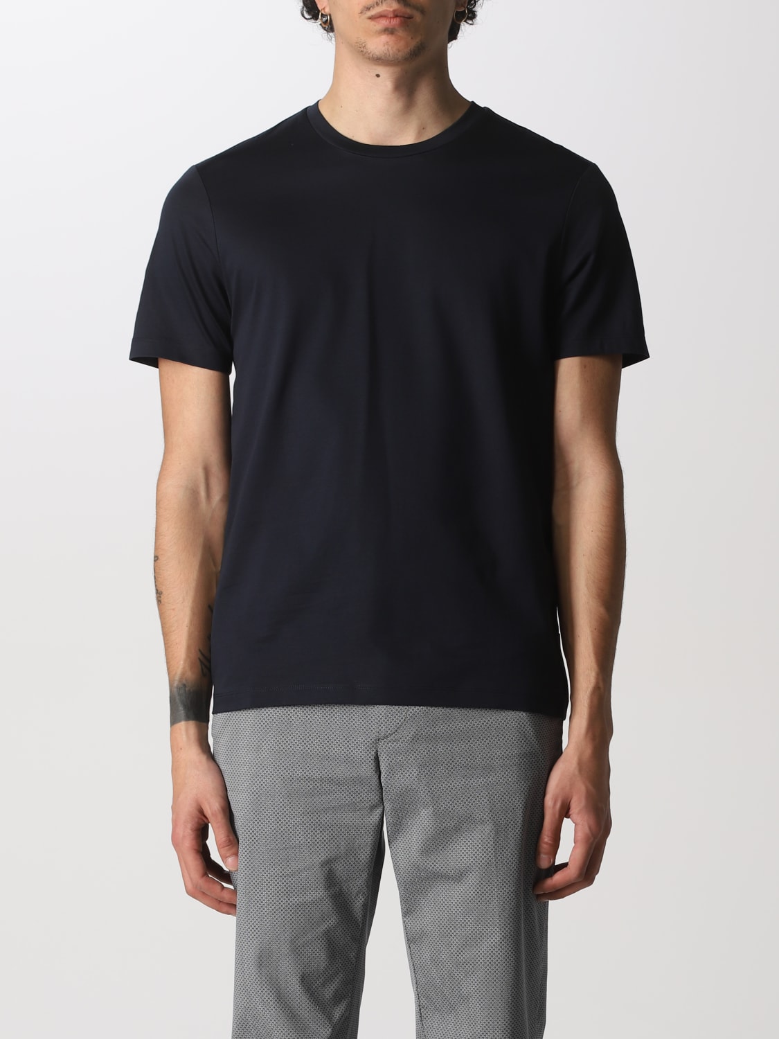 BOSS: t-shirt for man - Blue | Boss t-shirt 50468395 online at GIGLIO.COM