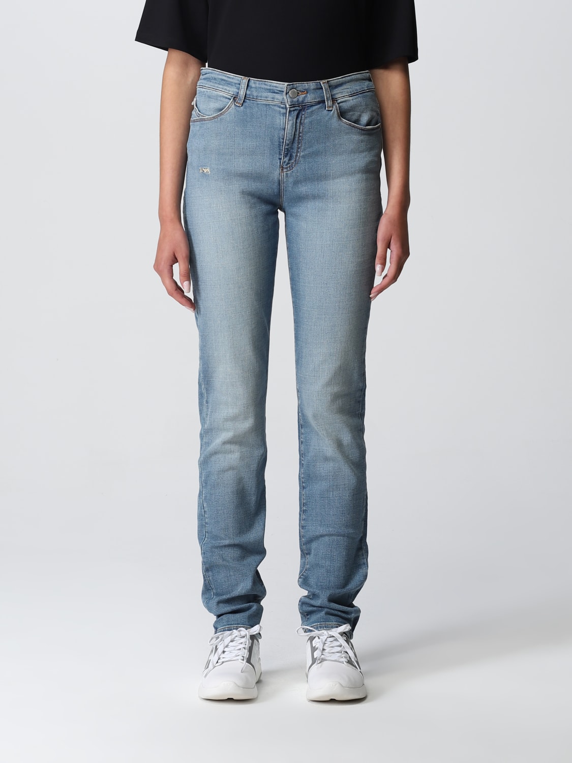 Emporio Armani Outlet: jeans in washed denim - Denim | Armani jeans 3L2J182DQ0Z online at GIGLIO.COM