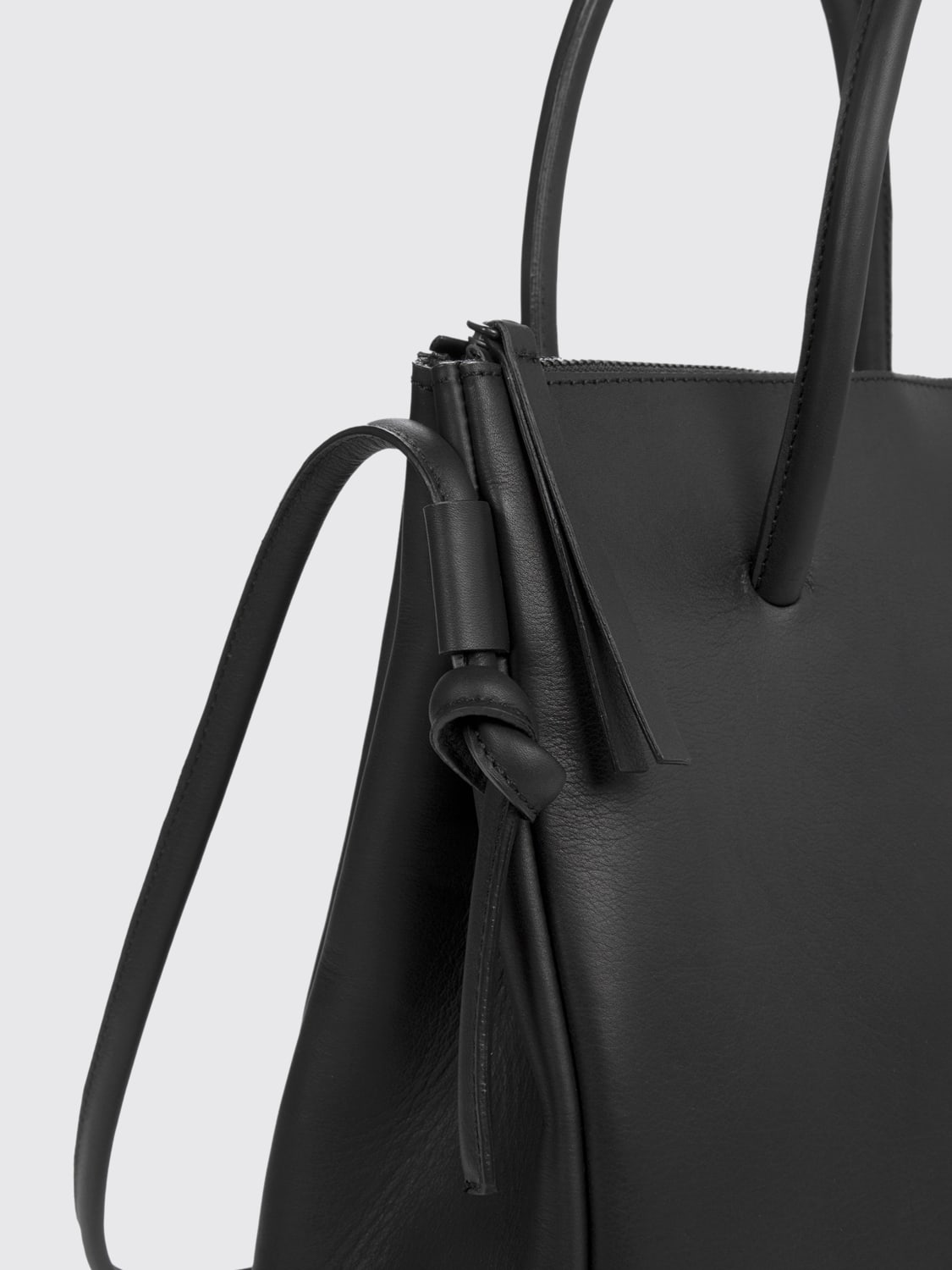 Marsèll Outlet: Sacco bag in leather - Black | Marsèll tote bags ...