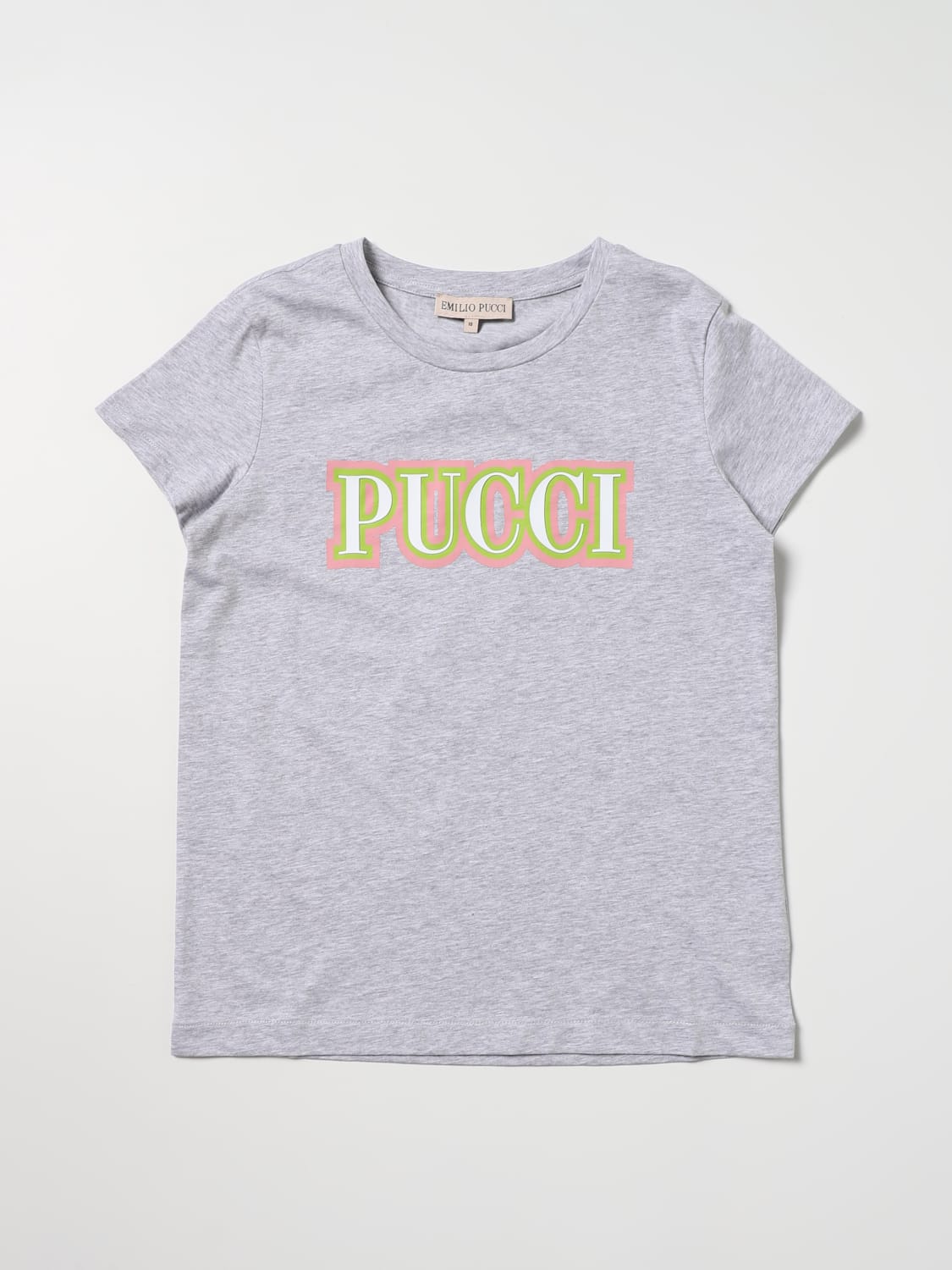 Emilio Pucci Outlet: t-shirt with logo print - Grey | Emilio Pucci