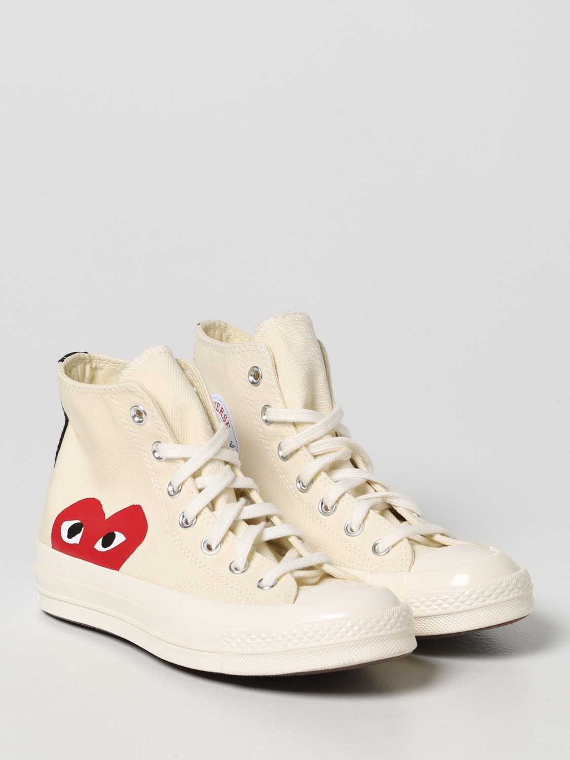 COMME DES GARCONS PLAY: Chuck Taylor Comme Des Garçons Play sneakers - White | Comme Des Garcons Play sneakers P1K112 online on GIGLIO.COM