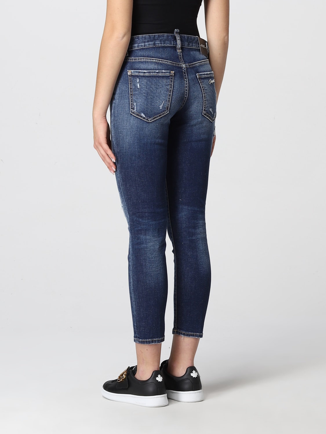 Dsquared2 Outlet: 5-pocket ripped jeans - Denim | Dsquared2 jeans