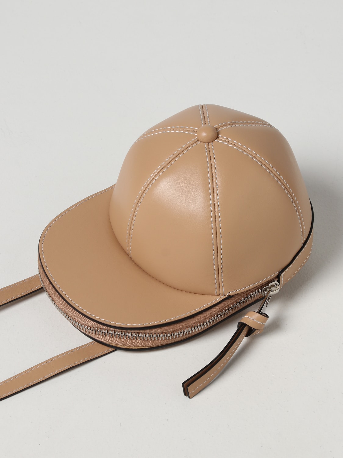 Baseball Cap - J.w.anderson - Leather - Brown