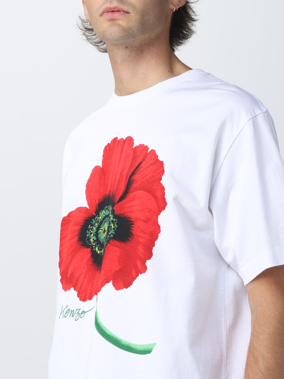mens flower t shirt