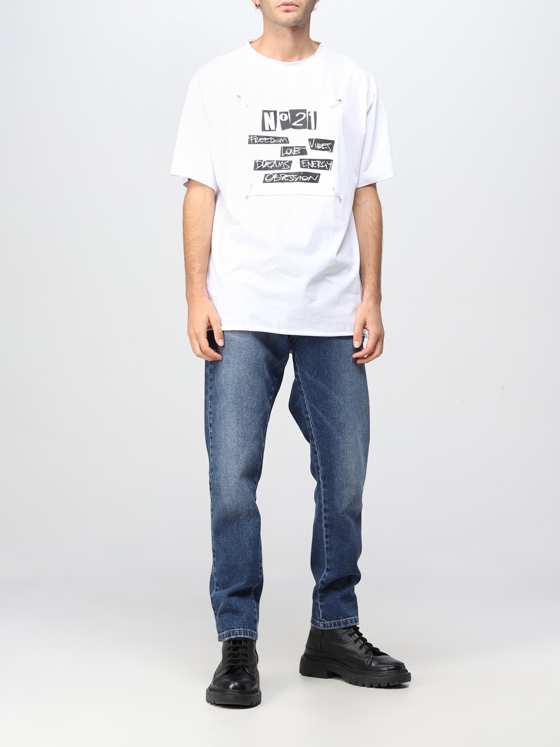 N° 21アウトレット：Tシャツ メンズ - ホワイト | GIGLIO.COM