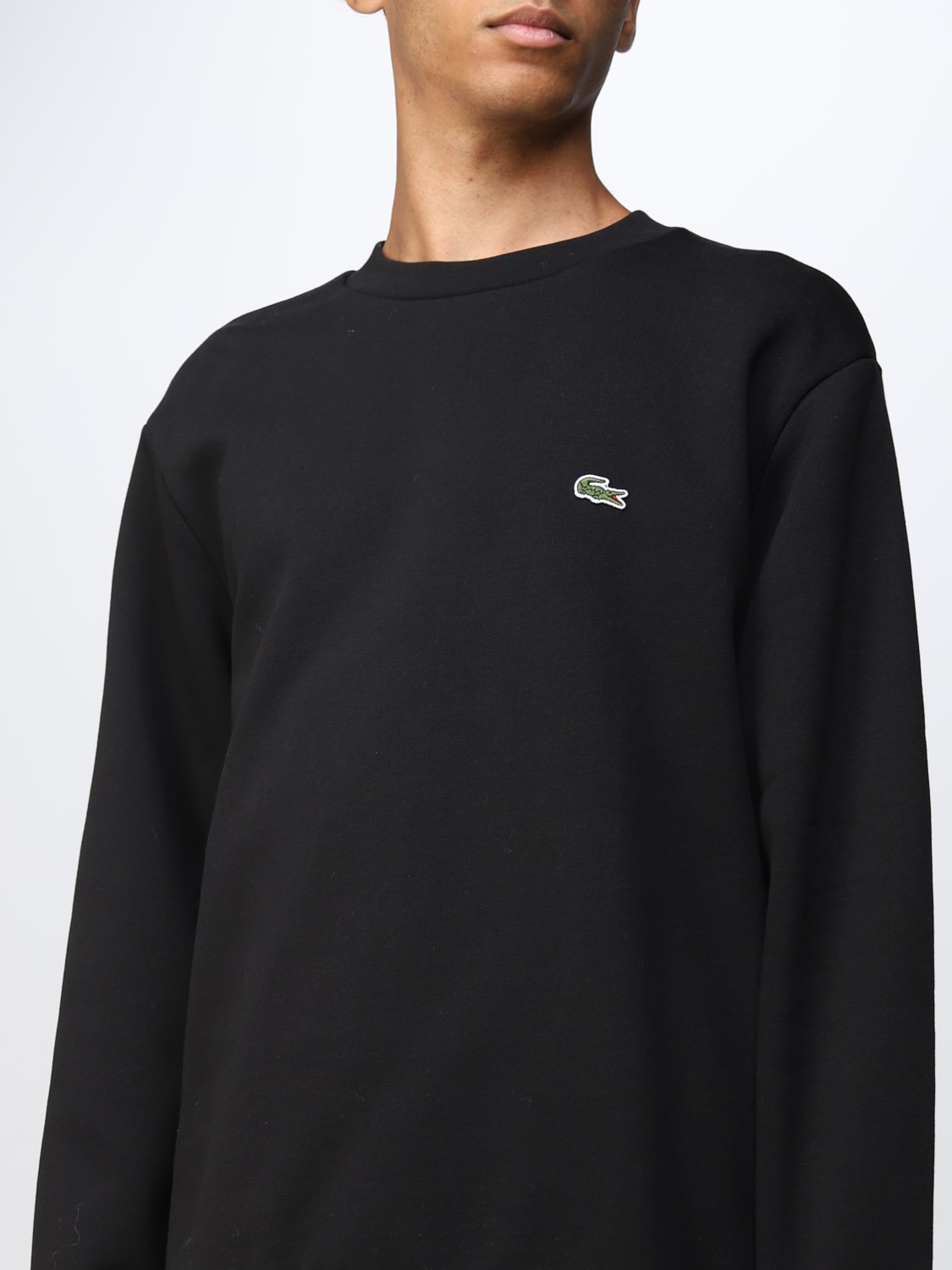 LACOSTE: sweater for man - Black Lacoste sweater SH9608 online at GIGLIO.COM
