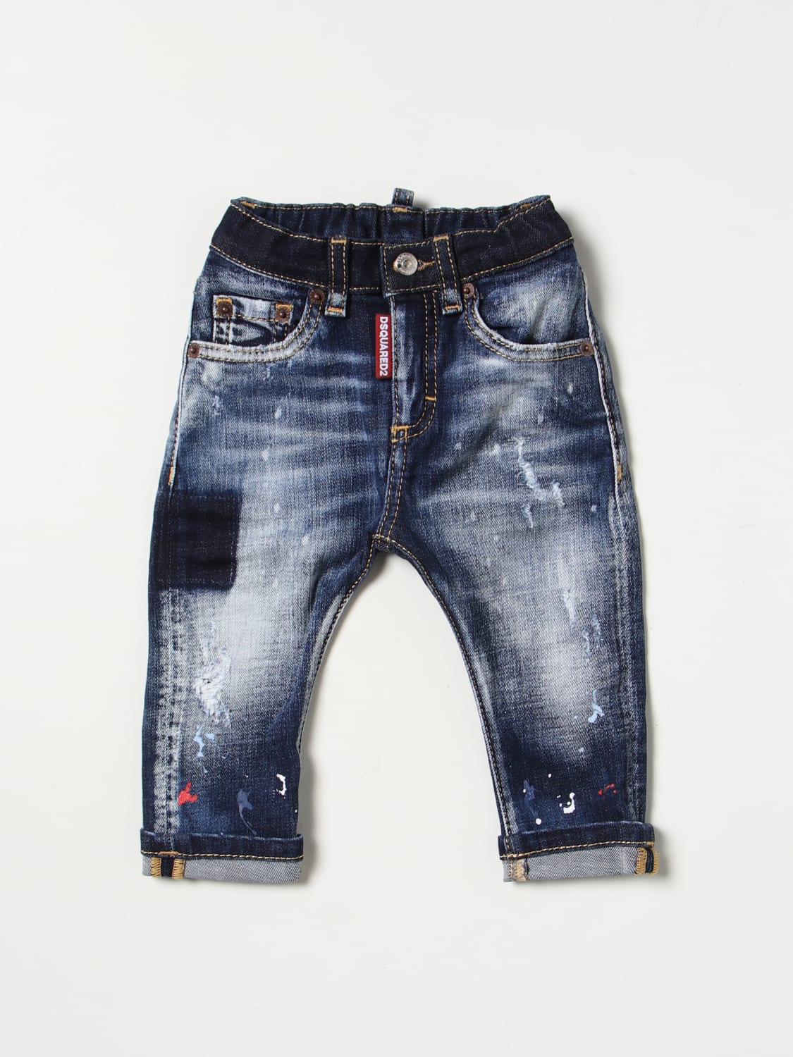 Overwinnen Ontwaken Aardbei Dsquared2 Junior Outlet: jeans for baby - Blue | Dsquared2 Junior jeans  DQ01TCD0A07 online on GIGLIO.COM
