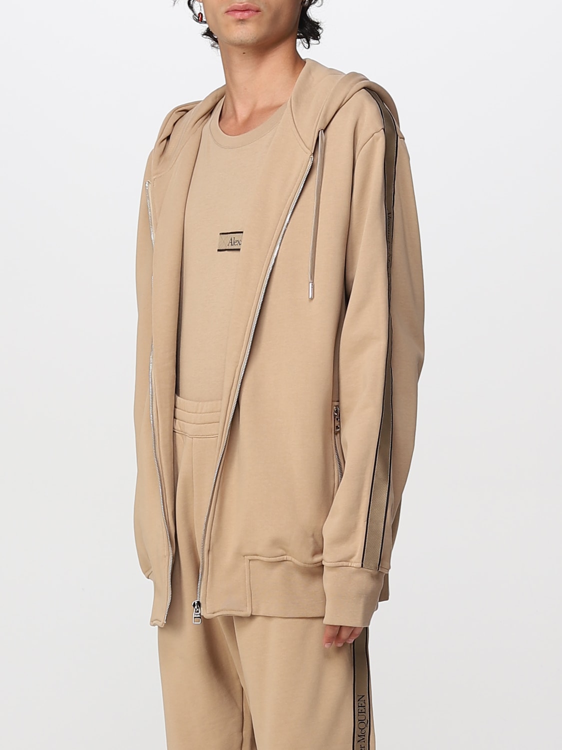 Hoodie with Grosgrain - Beige/Los Angeles - Men