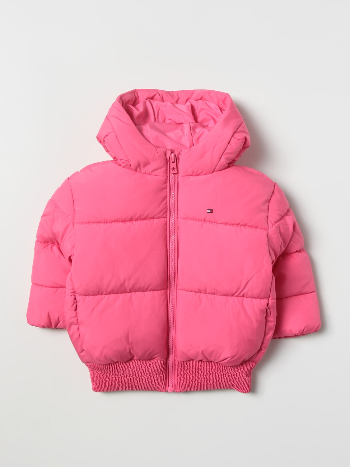 Tommy Hilfiger Outlet: down jacket with - Pink | Tommy Hilfiger jacket KG0KG06689 online at GIGLIO.COM
