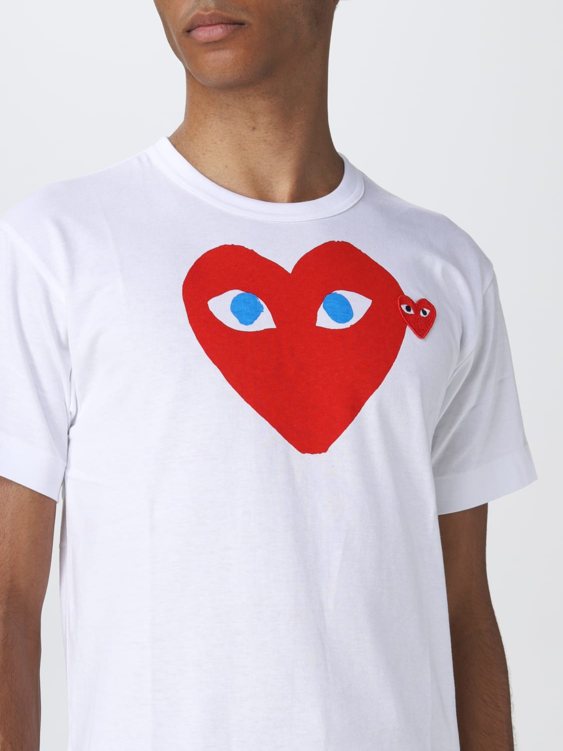 Tag et bad modstå Kilauea Mountain COMME DES GARCONS PLAY: t-shirt for man - White | Comme Des Garcons Play t- shirt P1T086 online on GIGLIO.COM