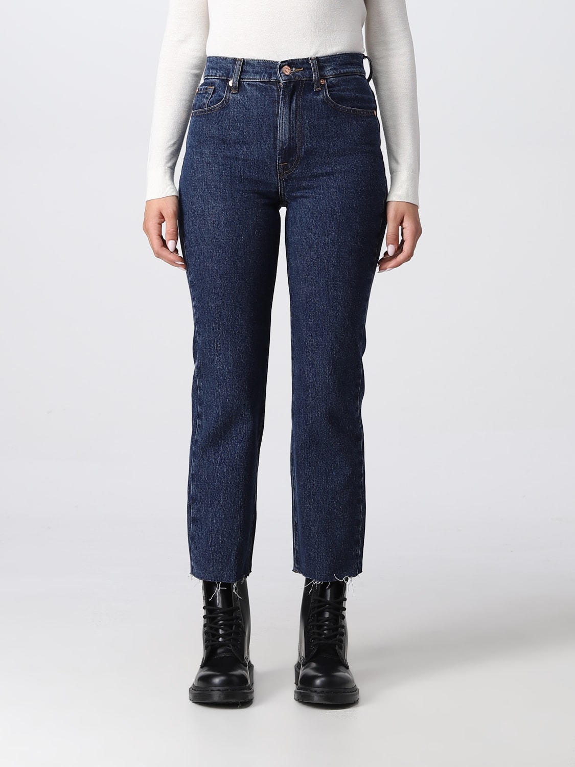 7 All Mankind jeans for - Blue | 7 For All Mankind jeans JSSTC100UC online at GIGLIO.COM