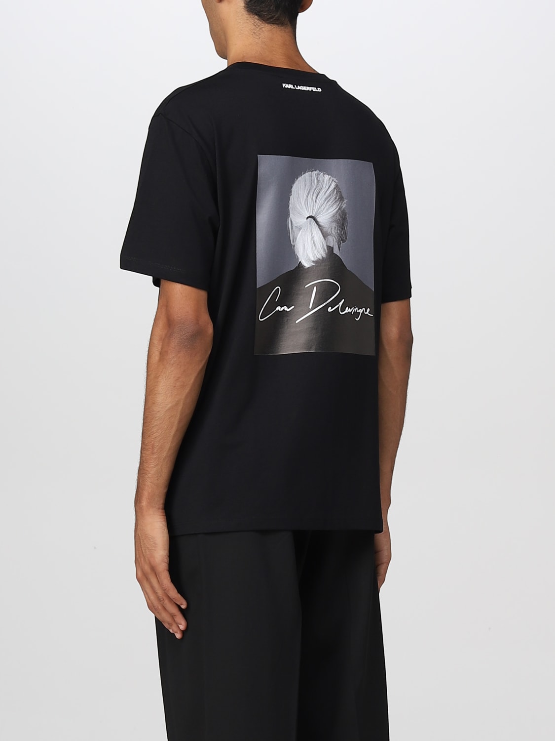 Karl Lagerfeld Outlet tshirt for man Black Karl Lagerfeld tshirt