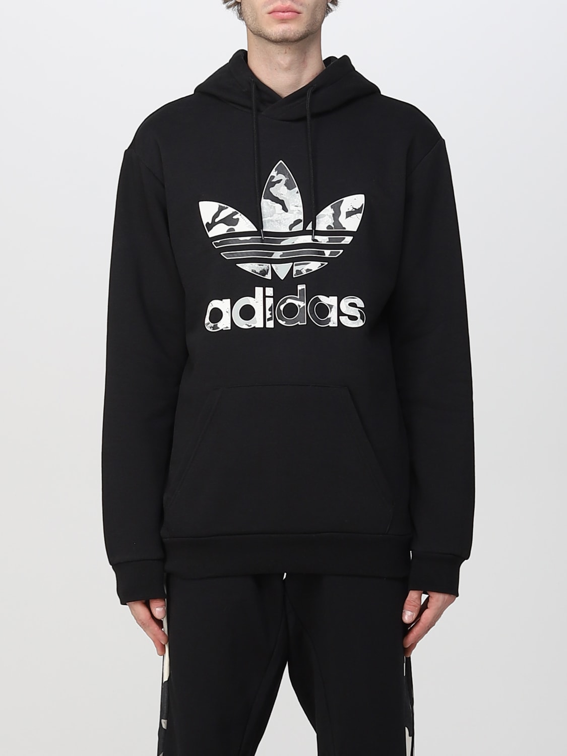 ADIDAS sweatshirt for man - Black | Adidas Originals sweatshirt HK2803 online on GIGLIO.COM