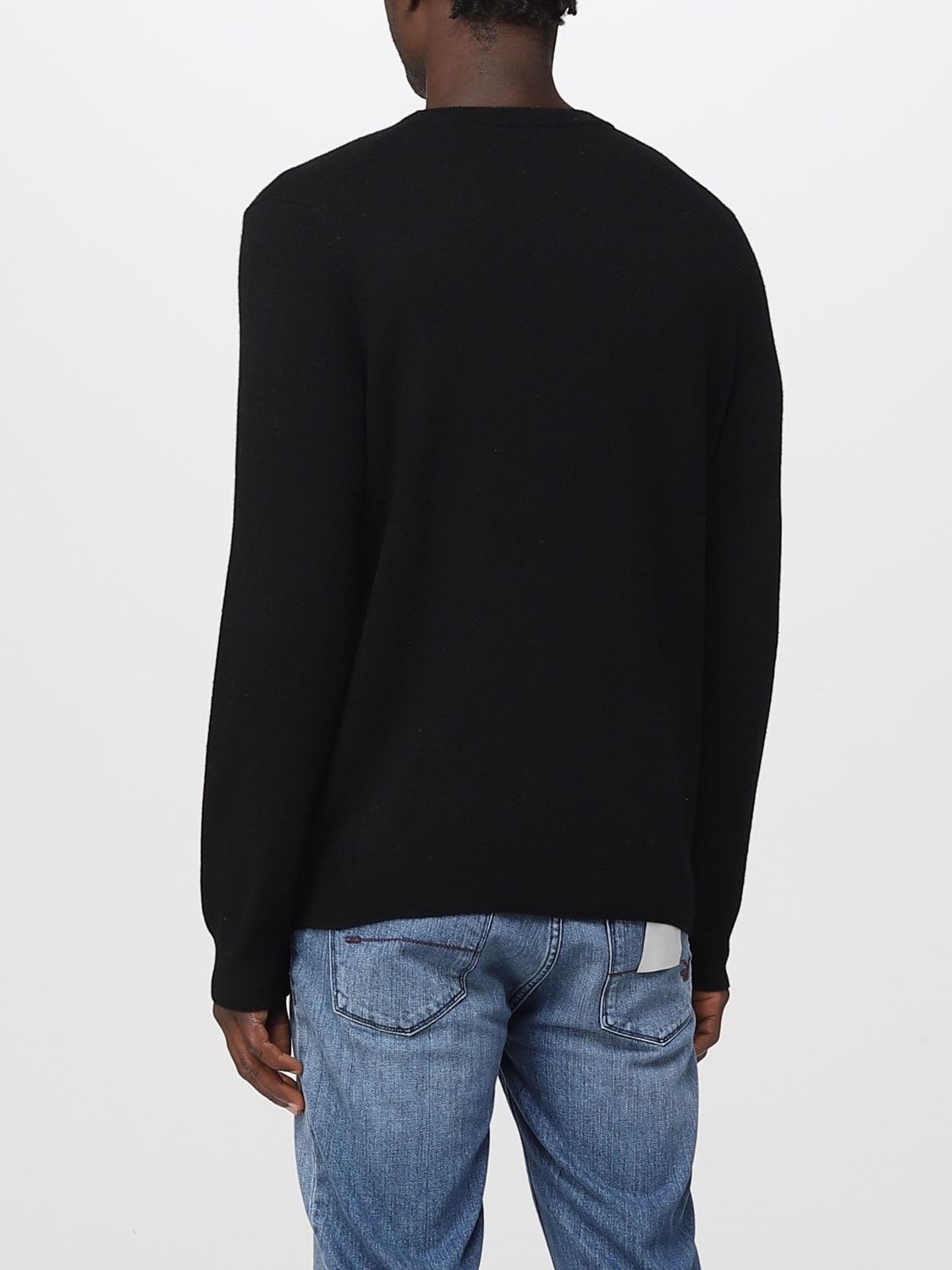 Lacoste Outlet: sweater for man - Black | Lacoste sweater AH3449 online ...