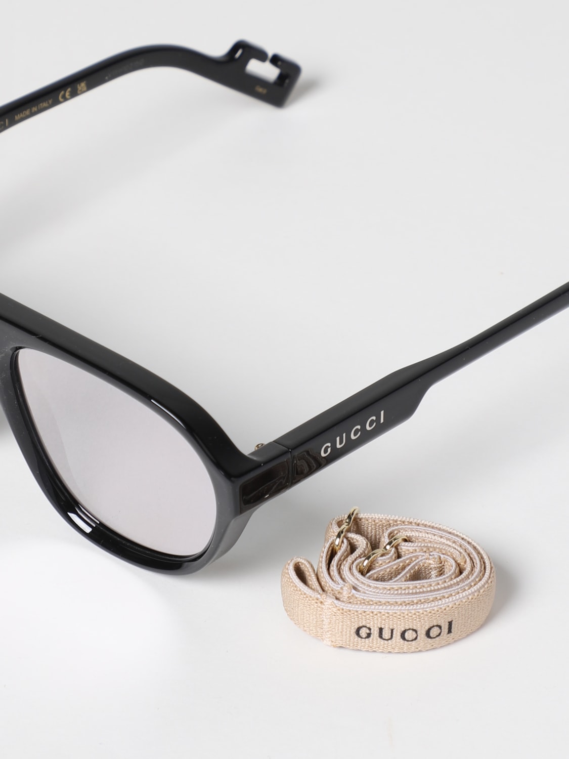 GUCCI: for man - Black | Gucci sunglasses GG1239S at GIGLIO.COM