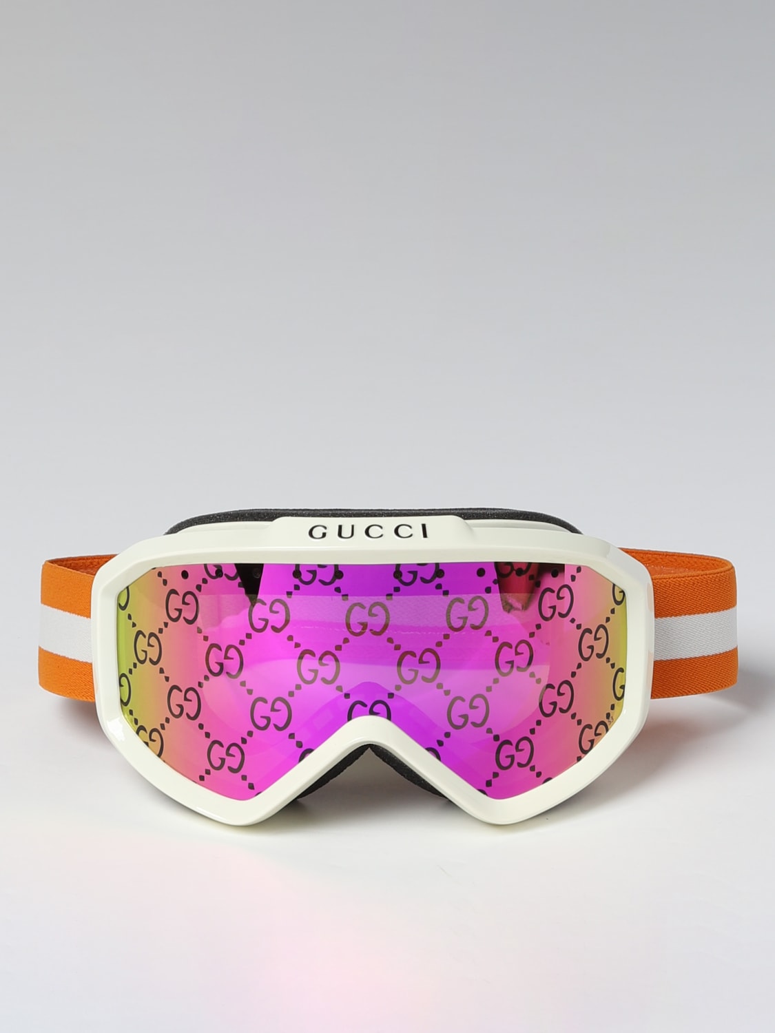 GUCCI Ski Goggles GG1210S 002 Ivory Orange