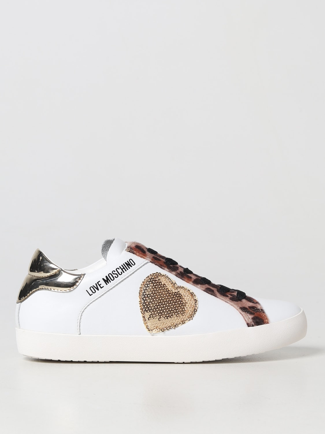 Sneakers Love Moschino in pelle
