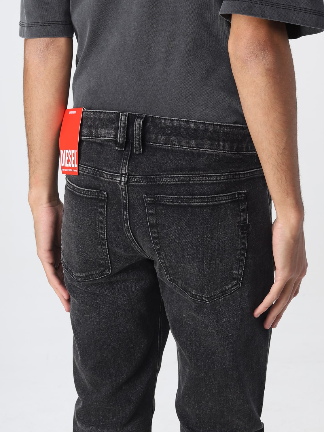 DIESEL: jeans for man - Black | Diesel jeans A0359509C23 online at