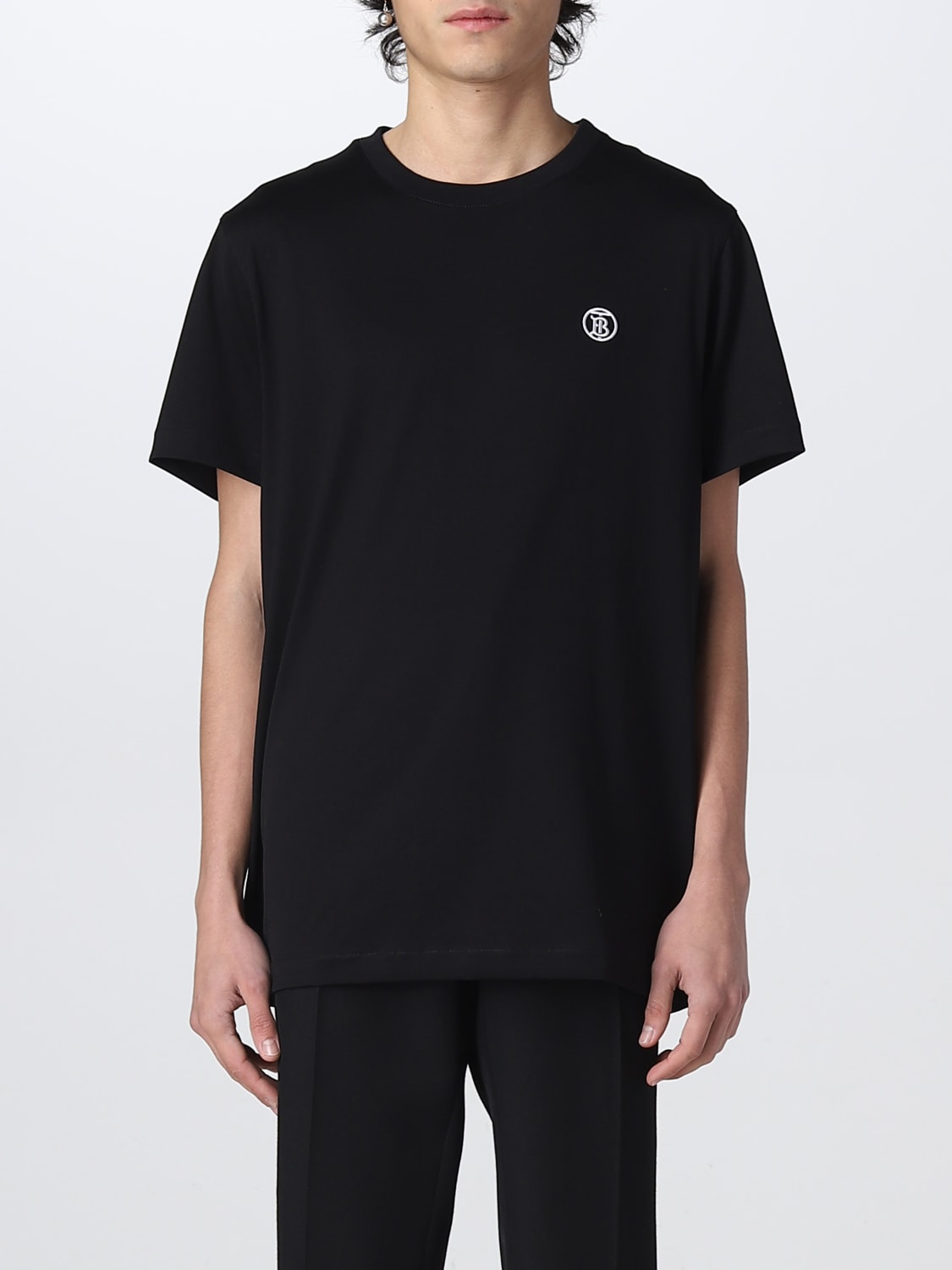 Burberryアウトレット：Tシャツ メンズ - ブラック | GIGLIO.COM