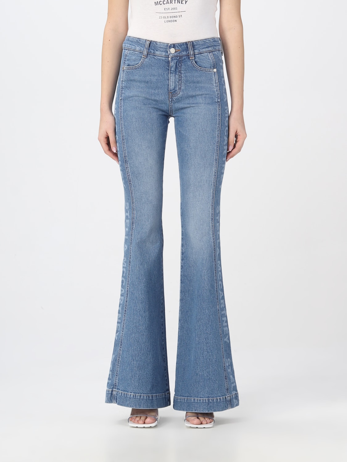 STELLA MCCARTNEY: Blue | Stella Mccartney jeans 6D00553SOH86 online on GIGLIO.COM