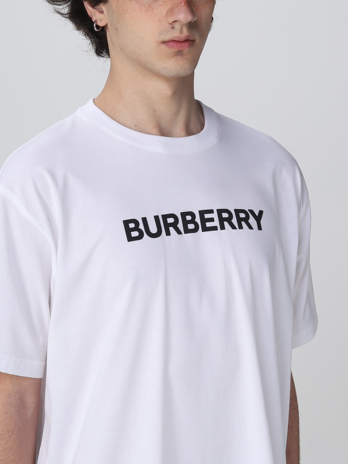 Burberry Outlet: cotton T-shirt - White | Burberry t-shirt 8055309