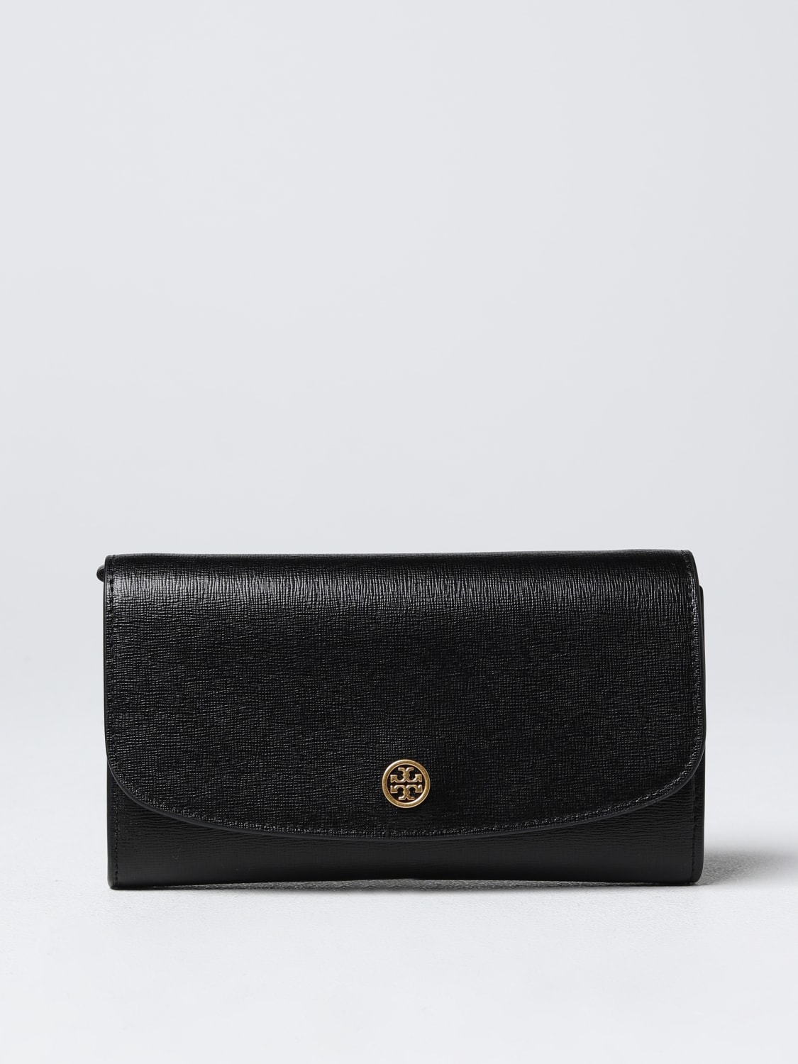 Tory Burch Womens 144673 Saffiano Leather Emerson Zip Card Case Wallet,  (001 Black)