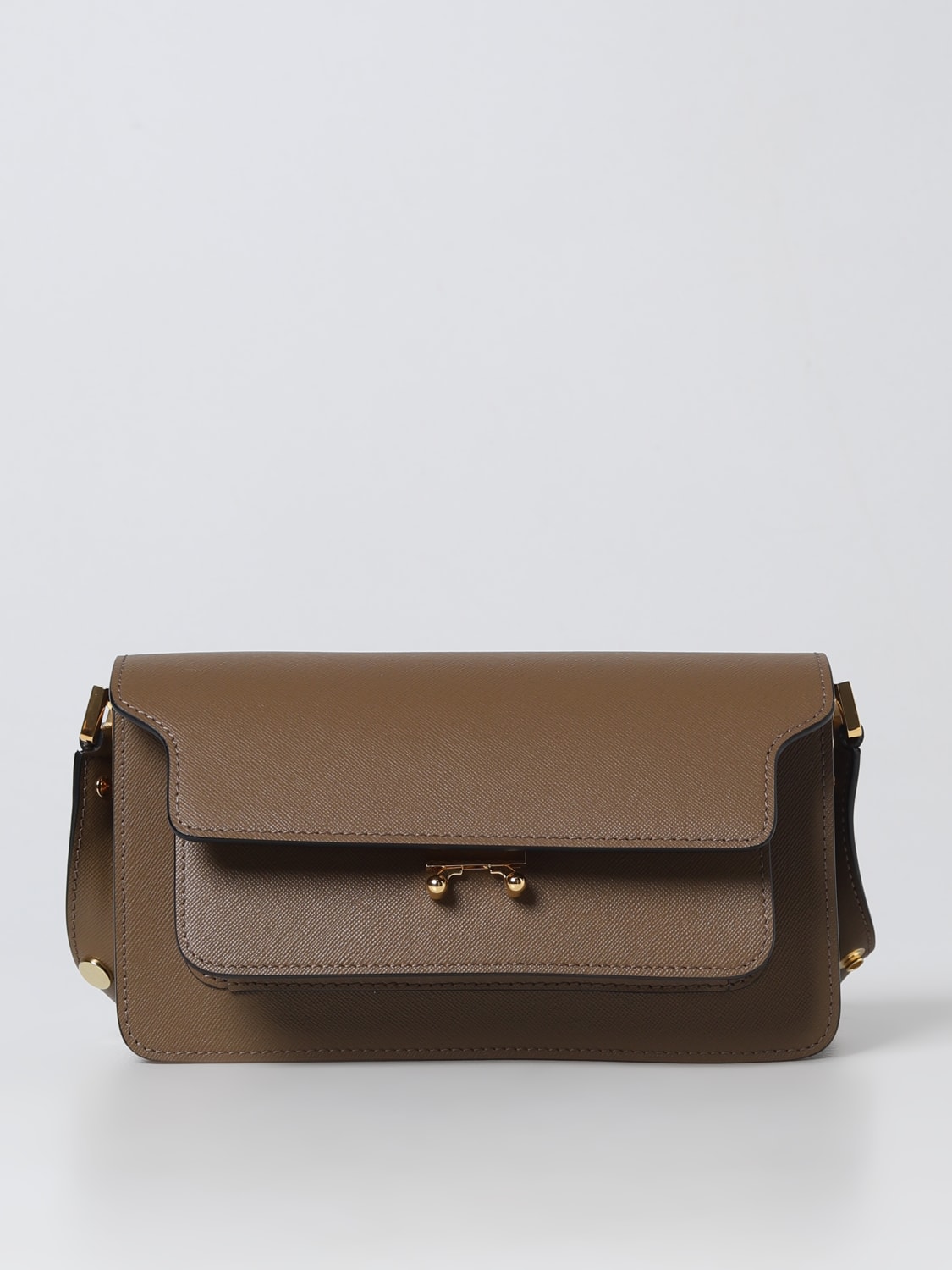 Trunk bag in saffiano leather