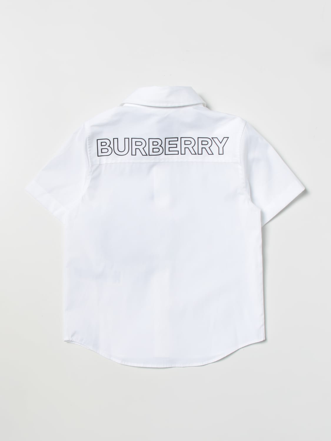 BURBERRY: cotton blend shirt - White  Burberry shirt 8067848 online at