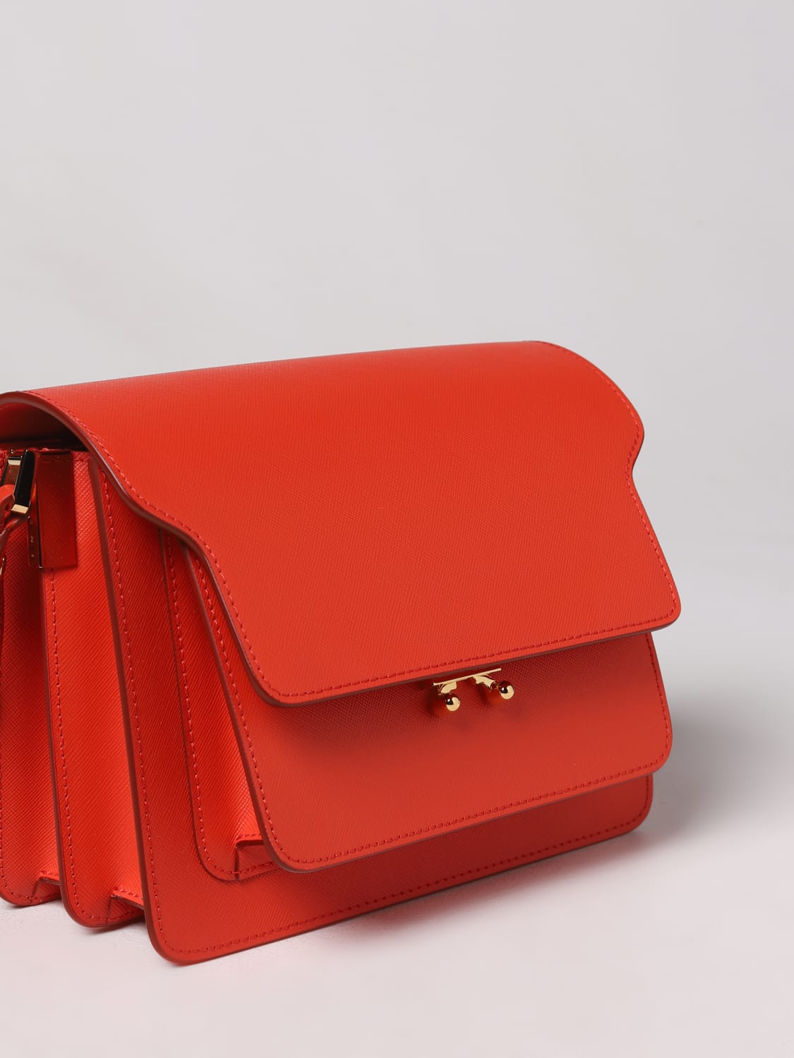 MARNI: bag in saffiano - Red | Marni shoulder bag SBMPN09U07LV520 online