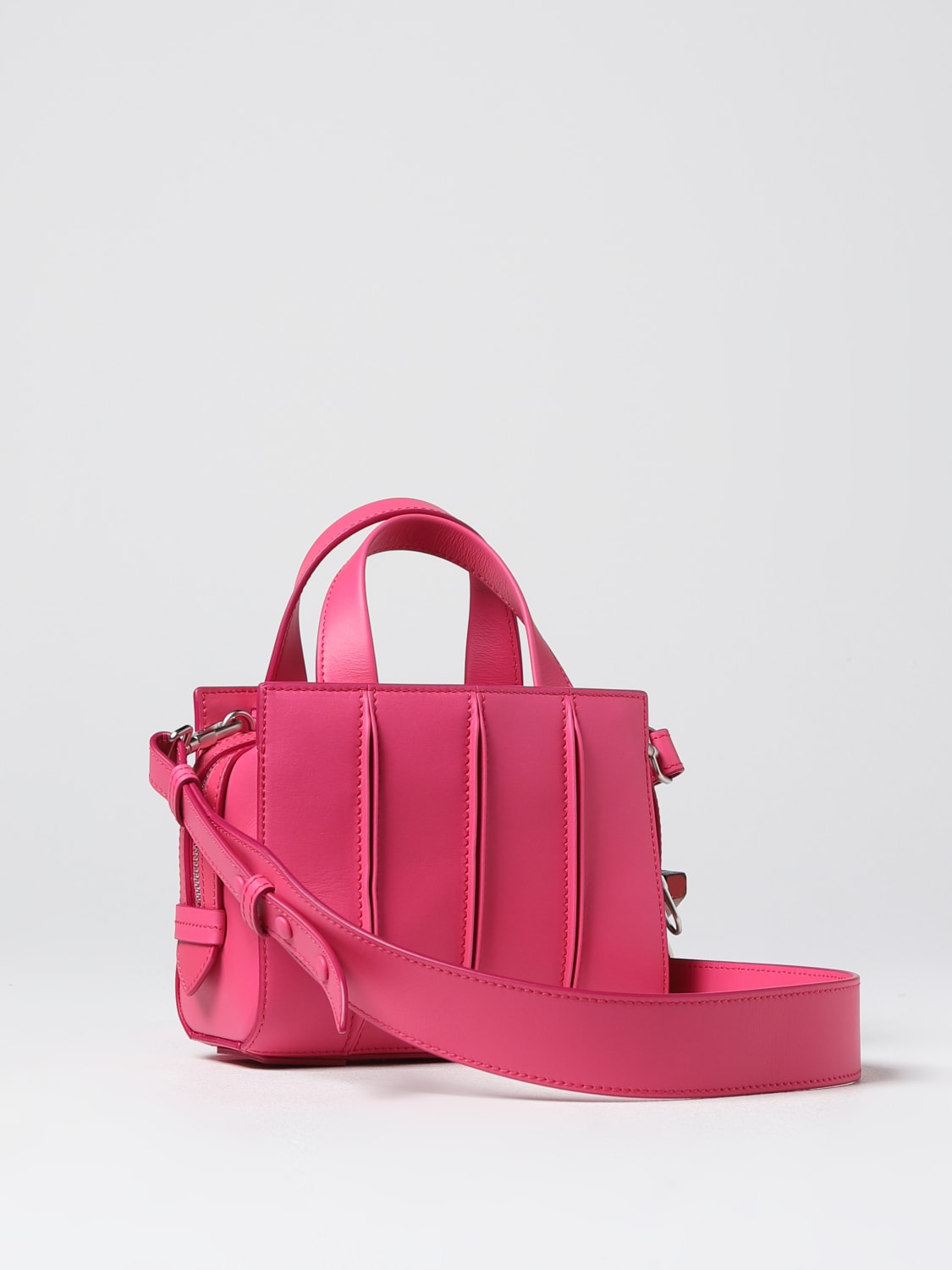 MAX MARA: Whitney Mini leather bag - Pink | Max Mara mini bag ...