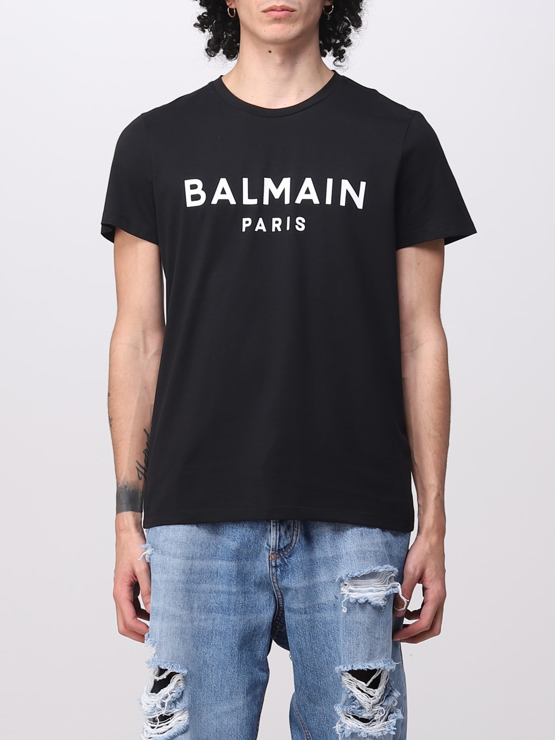 BALMAIN: cotton t-shirt | Balmain online at GIGLIO.COM