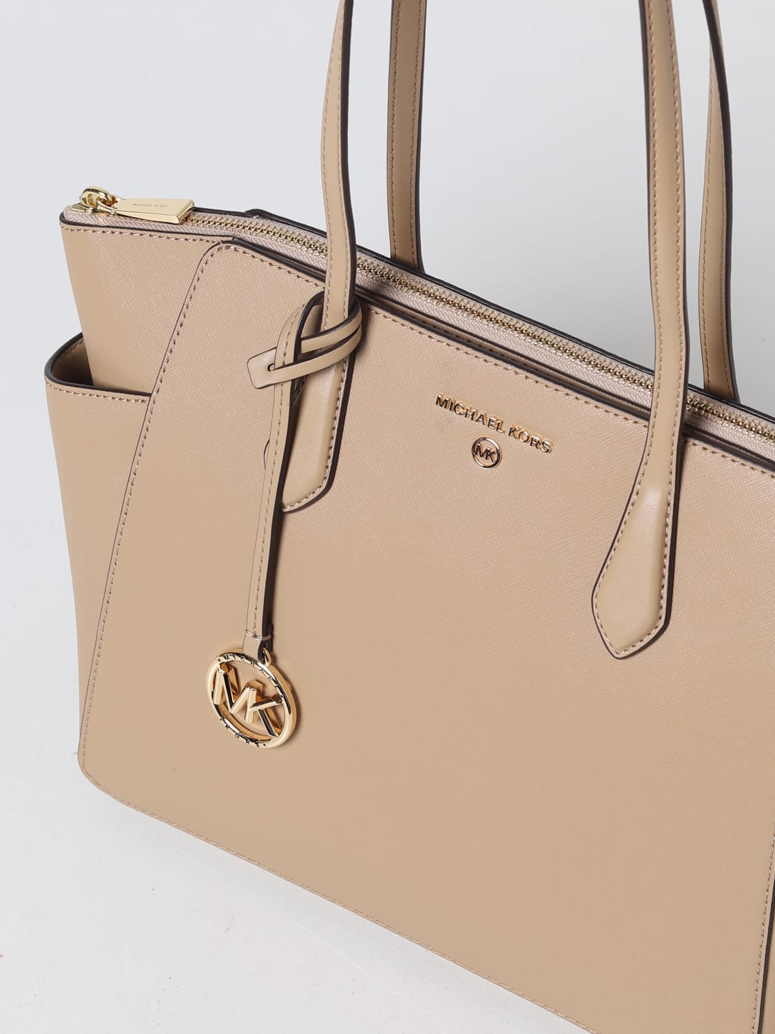 form Sow Mange MICHAEL KORS: Michael bag in saffiano leather - Camel | Michael Kors tote  bags 30S2G6AT2L online on GIGLIO.COM