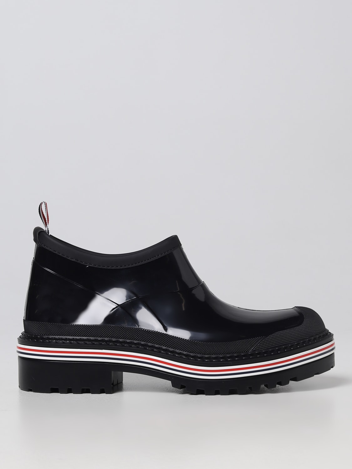 Thom Browne Lace-Up Tweed Ankle Boots - Black