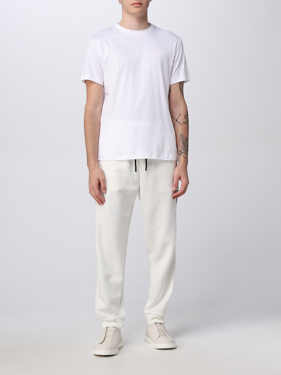 Giorgio Armaniアウトレット：Tシャツ メンズ - ホワイト | GIGLIO.COM
