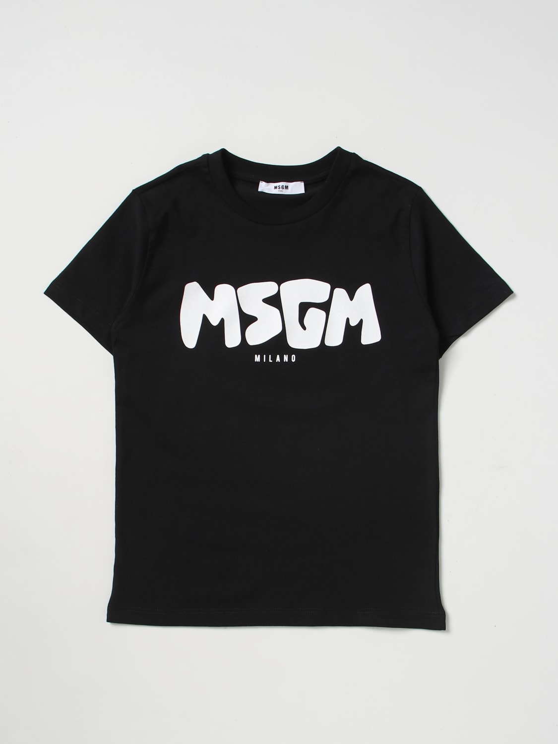 MSGM KIDS: t-shirt for boys - Black | Msgm Kids t-shirt MS029501