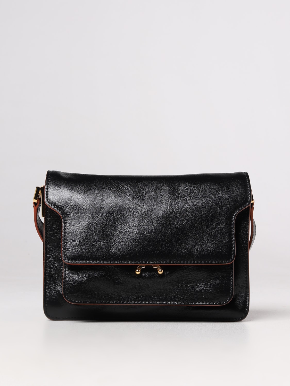 Marni Soft Mini Trunk Bag in Black