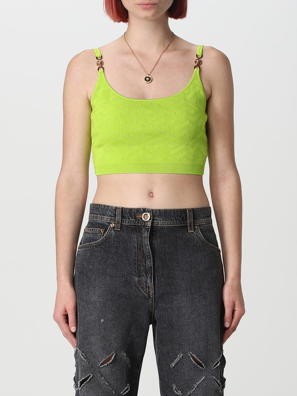 Versace La Greca crop top