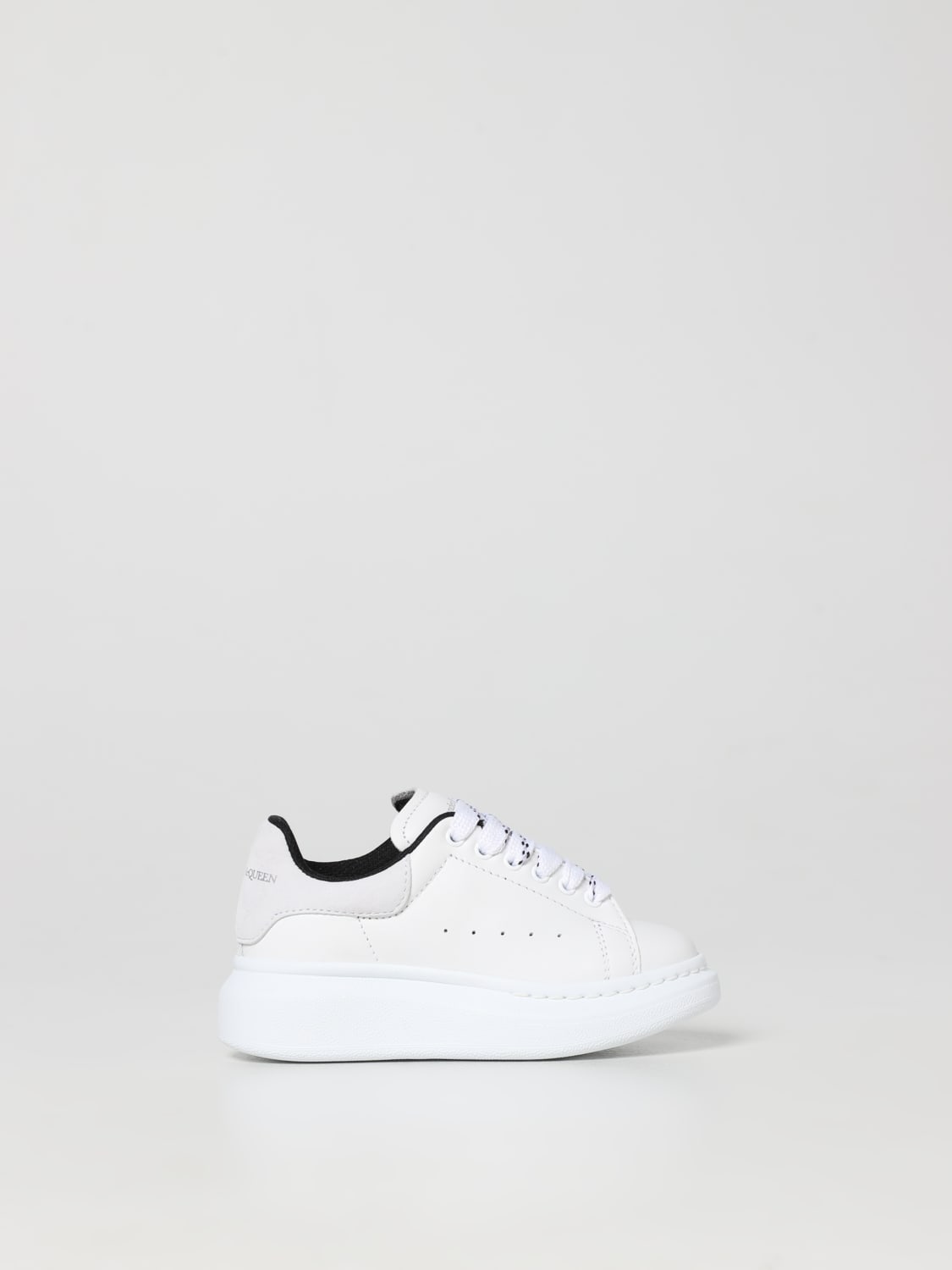 købmand hjælpemotor Muligt ALEXANDER MCQUEEN: Larry leather sneakers - White | Alexander Mcqueen shoes  710105WHX12 online on GIGLIO.COM