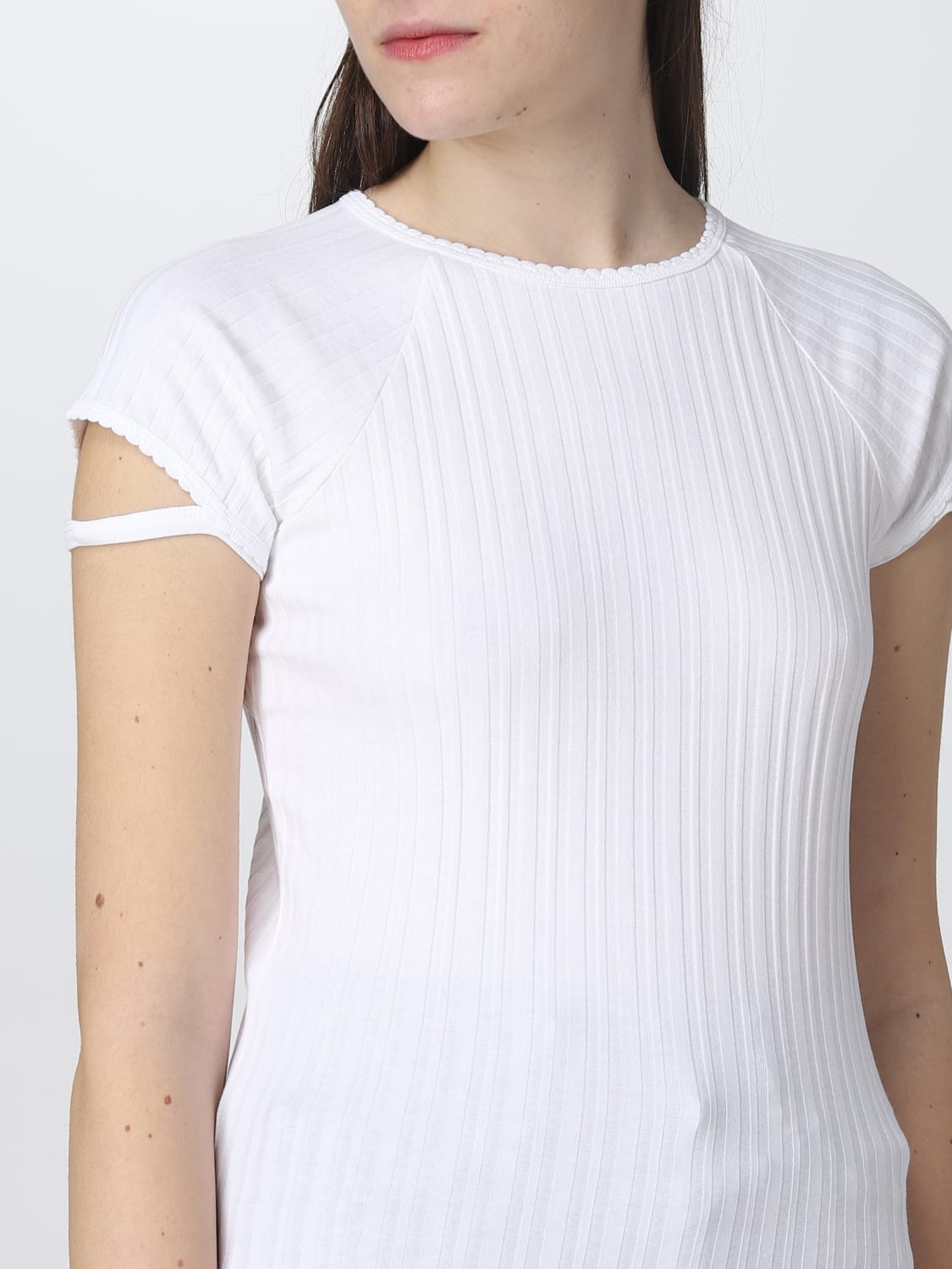 udendørs vækst i aften HELMUT LANG: t-shirt for woman - White | Helmut Lang t-shirt L04HW502  online on GIGLIO.COM