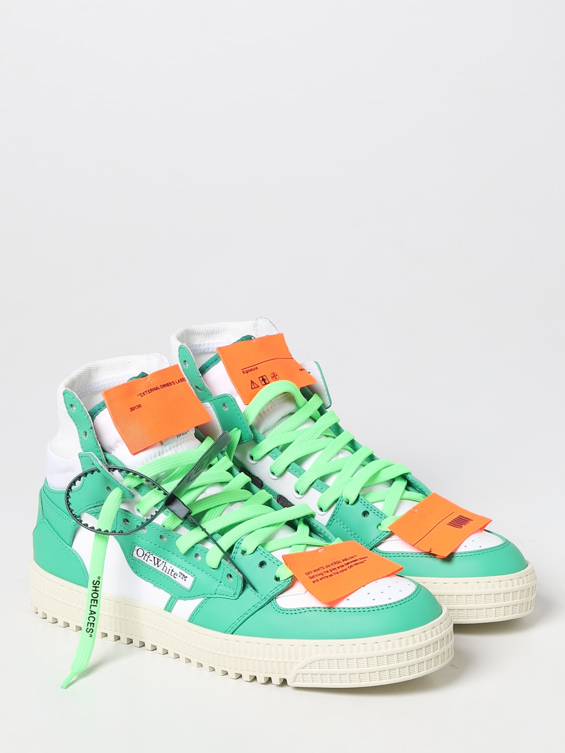 OFF-WHITE: 3.0 Off Court sneakers in leather and mesh - White 2