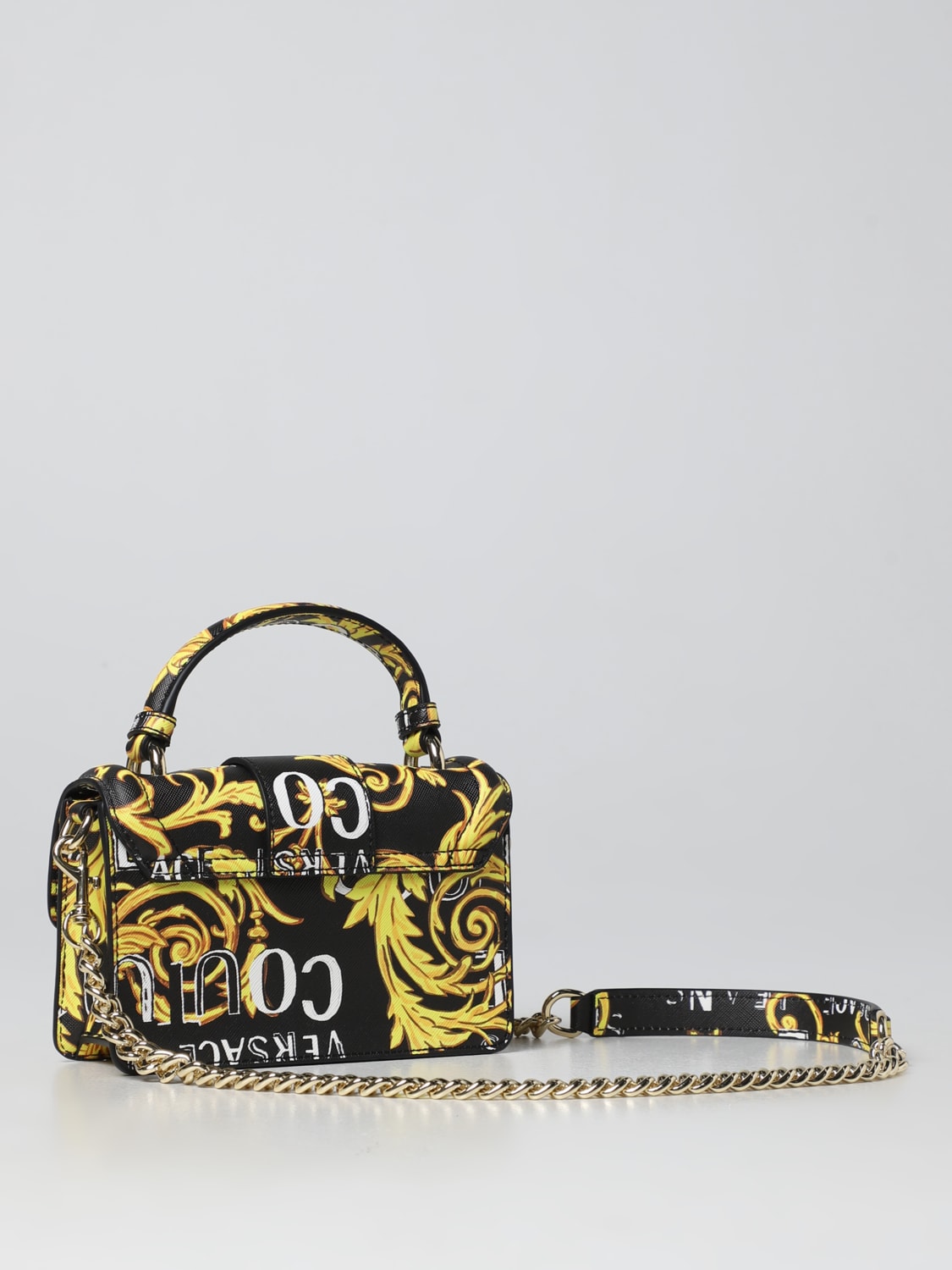 Versace Leather Printed Waist Bag - Yellow Waist Bags, Handbags