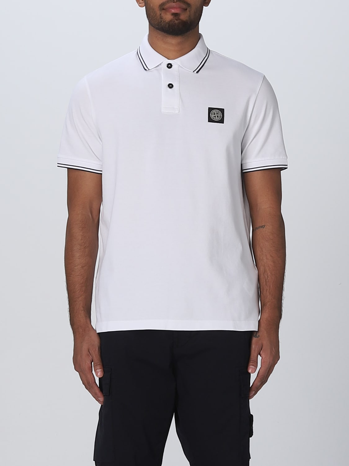 defect bekennen Opnemen STONE ISLAND: polo shirt for man - White | Stone Island polo shirt  10152SC18 online on GIGLIO.COM