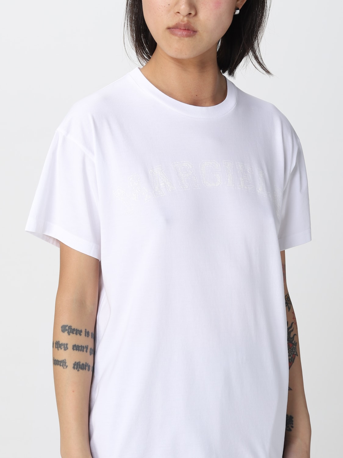 MAISON MARGIELA：Tシャツ レディース - ホワイト | GIGLIO.COM